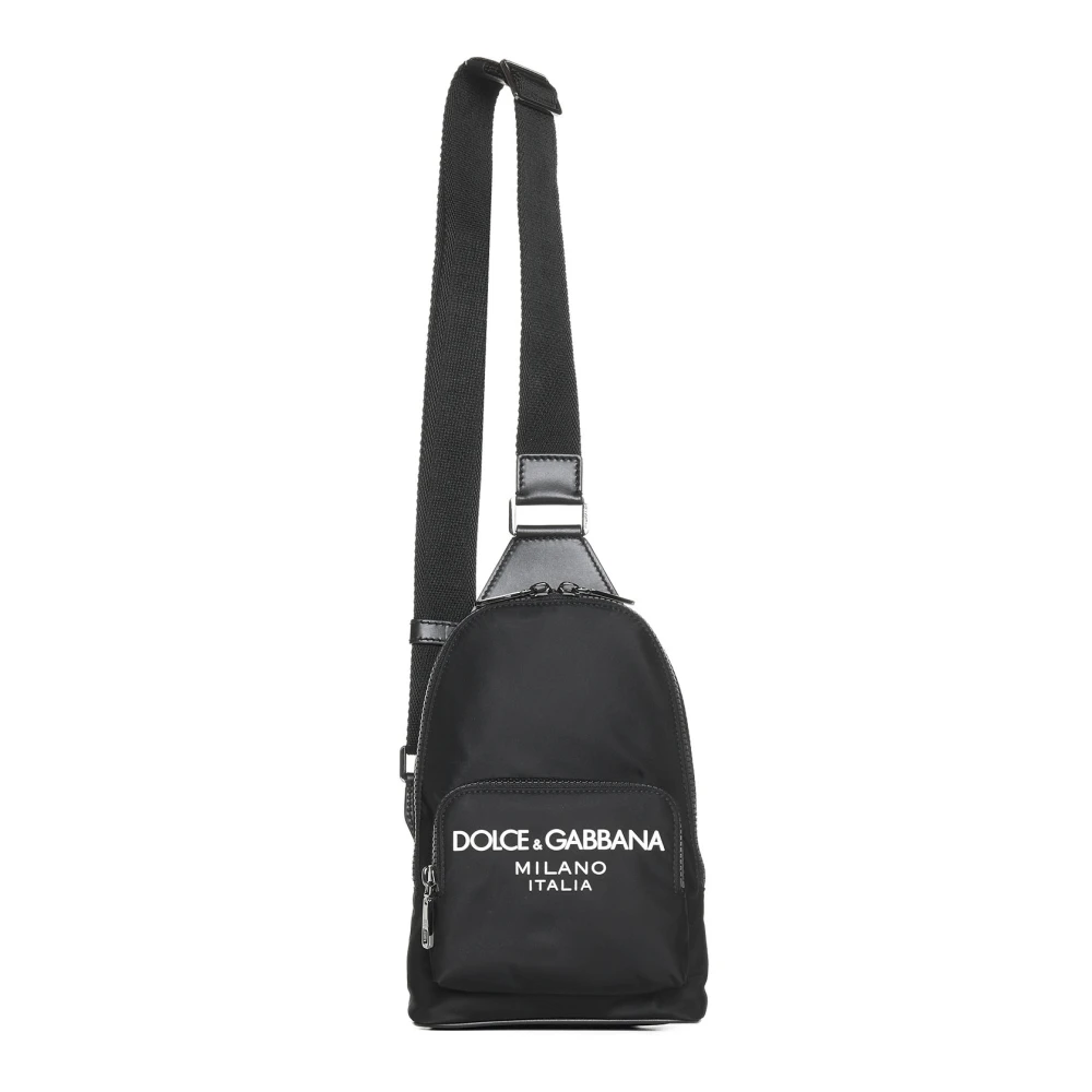 Dolce & Gabbana Zwarte Tassen met Logo Black Heren