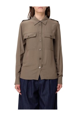 brown-button-up-shirt-with-classic-collar