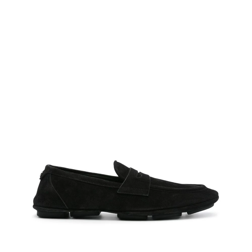 Dolce & Gabbana Men's Black Loafers, 7 1/2 Uk, A50599 As707 Loafers