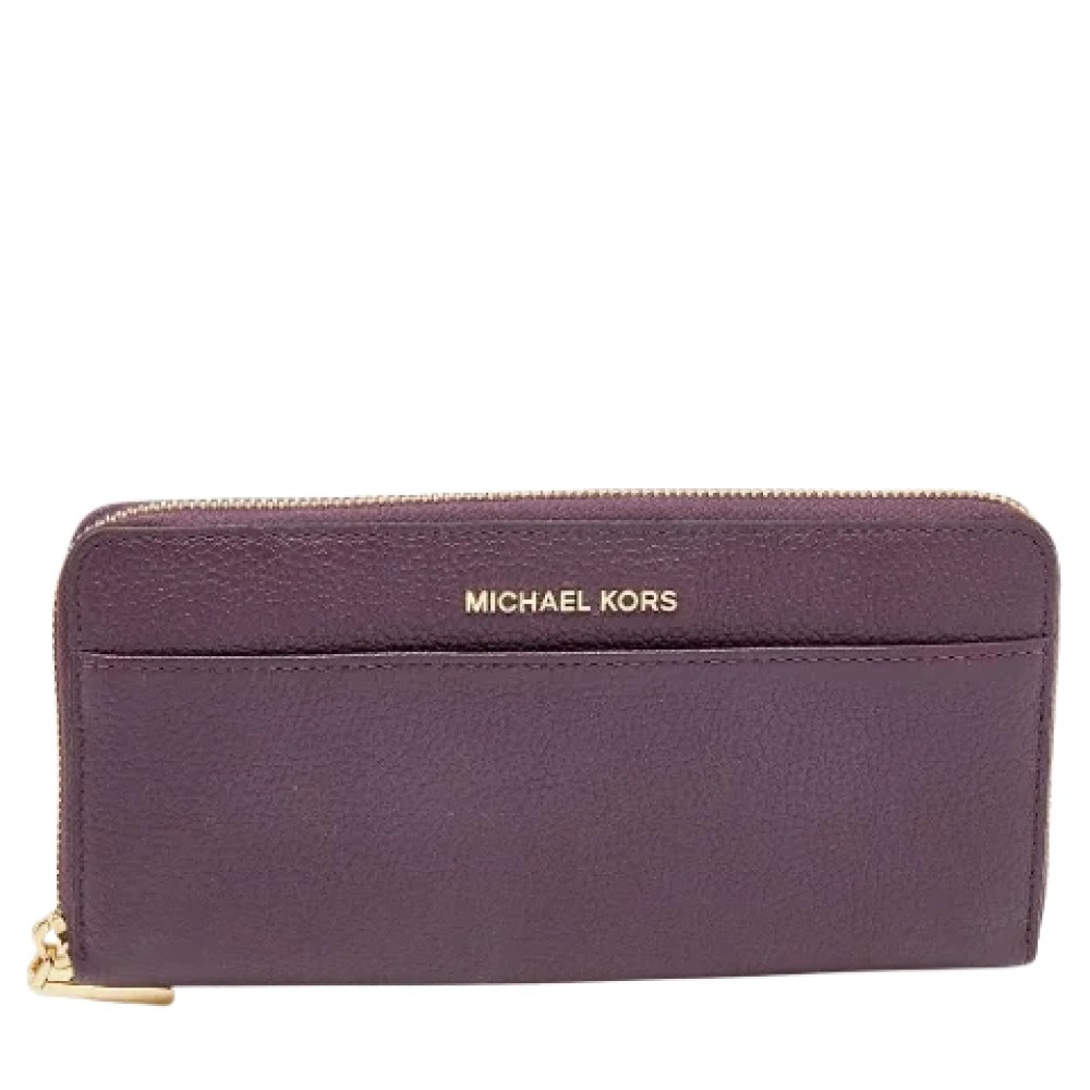 Michael Kors Pre-owned Leather wallets Purple Dames