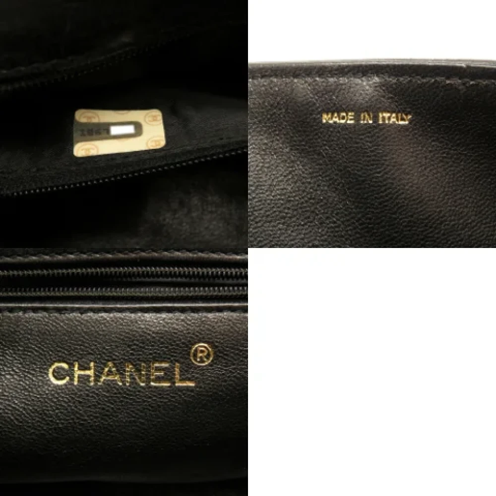 Chanel Vintage Pre-owned Suede shoulder-bags Black Dames