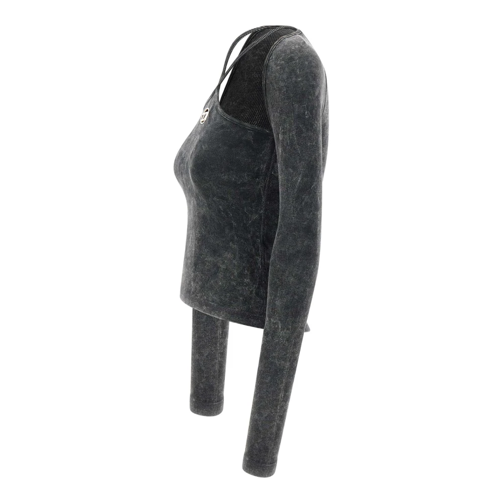 Diesel Zwarte Top voor Mannen Black Dames