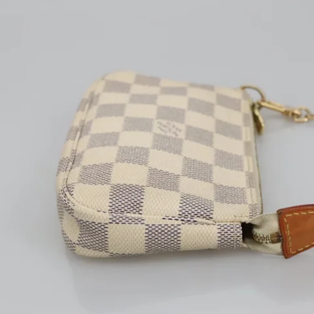 Louis Vuitton Vintage Pre-owned Canvas pouches Beige Dames