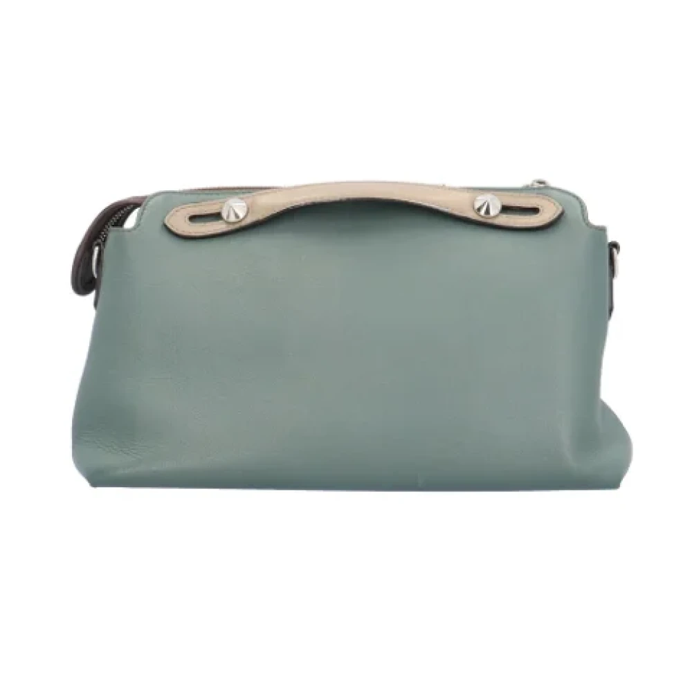 Fendi Vintage Pre-owned Leather shoulder-bags Green Dames