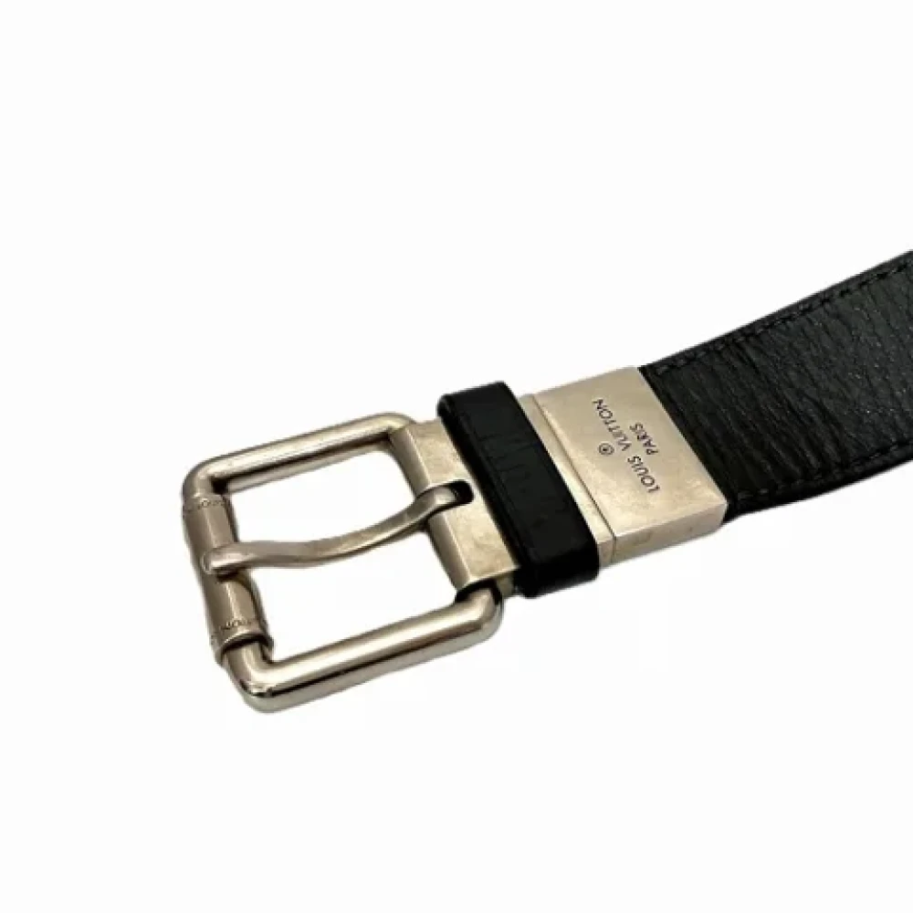 Louis Vuitton Vintage Pre-owned Leather belts Black Heren