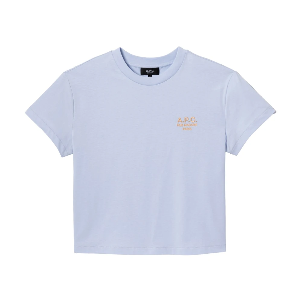 A.p.c. - Tops > T-Shirts - Blue - A.p.c. - Modalova