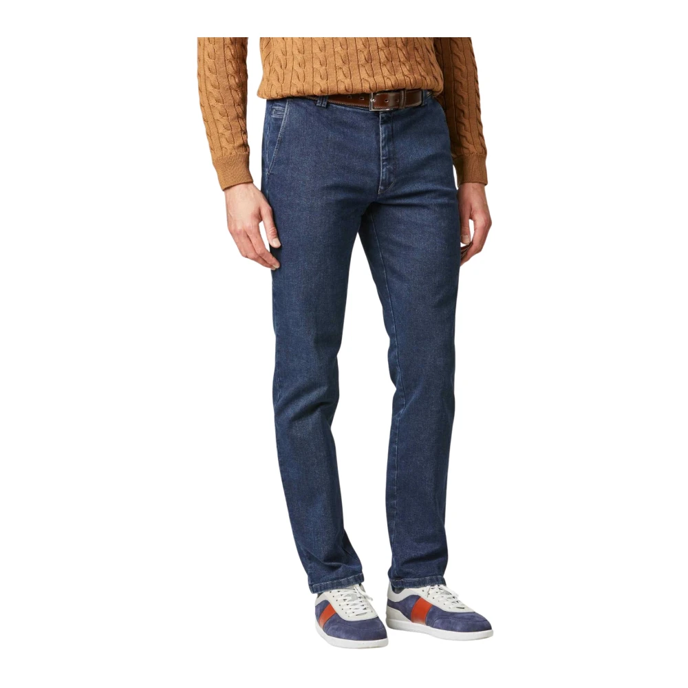 Meyer Men's Blue Chinos, W42 L32, Chinos
