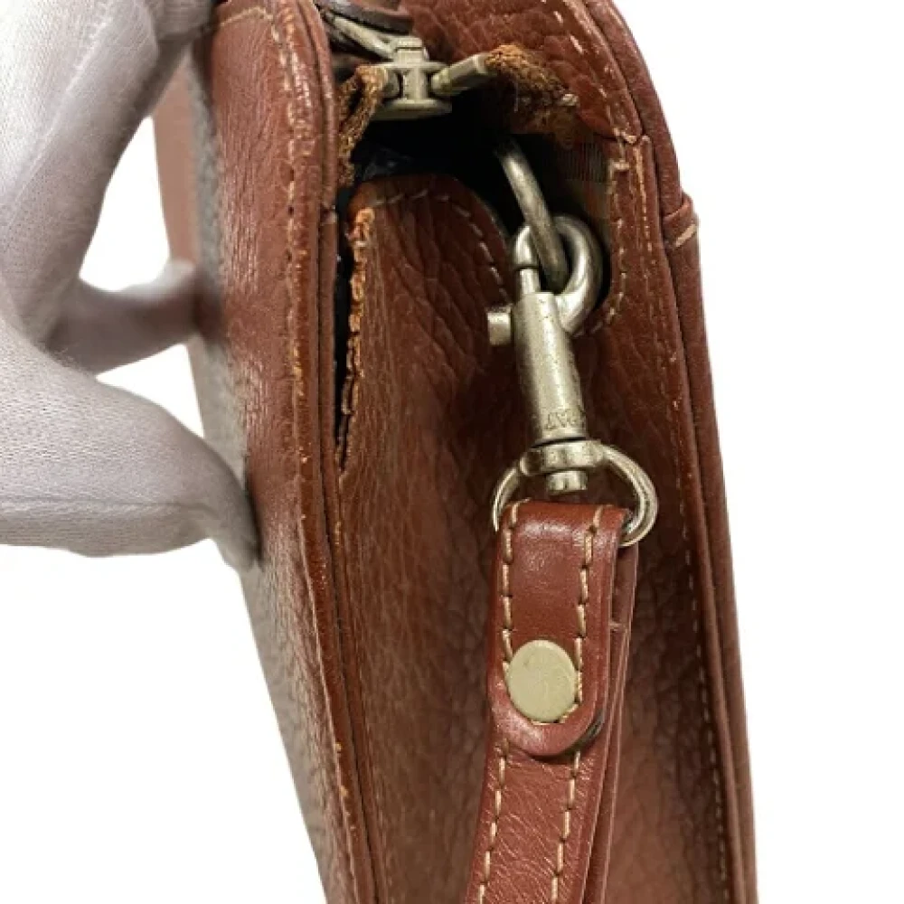 Burberry Vintage Pre-owned Leather clutches Brown Dames