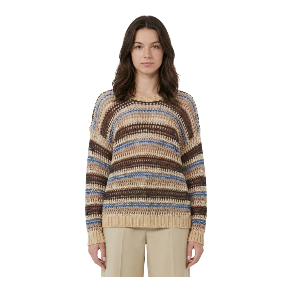 Weekend Max Mara Women's Multicolor Round-Neck Knitwear, S, Onirica Pullover
