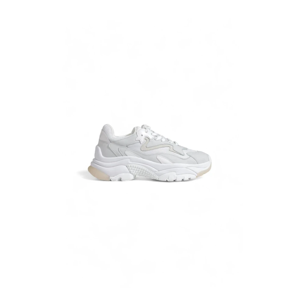 ASH Witte leren sportieve sneakers met veters Dames Schoenen