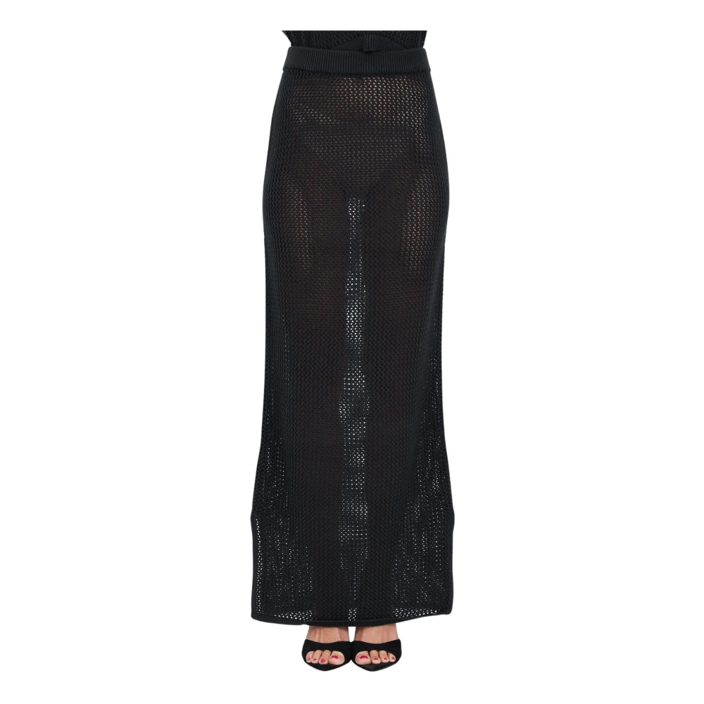 Tommy Jeans Maxi Skirts Black Dames