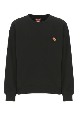 sweat-shirt-noir-en-coton-avec-broderie-florale