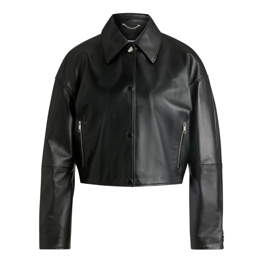 Jackets > Leather Jackets - - Hugo - Modalova