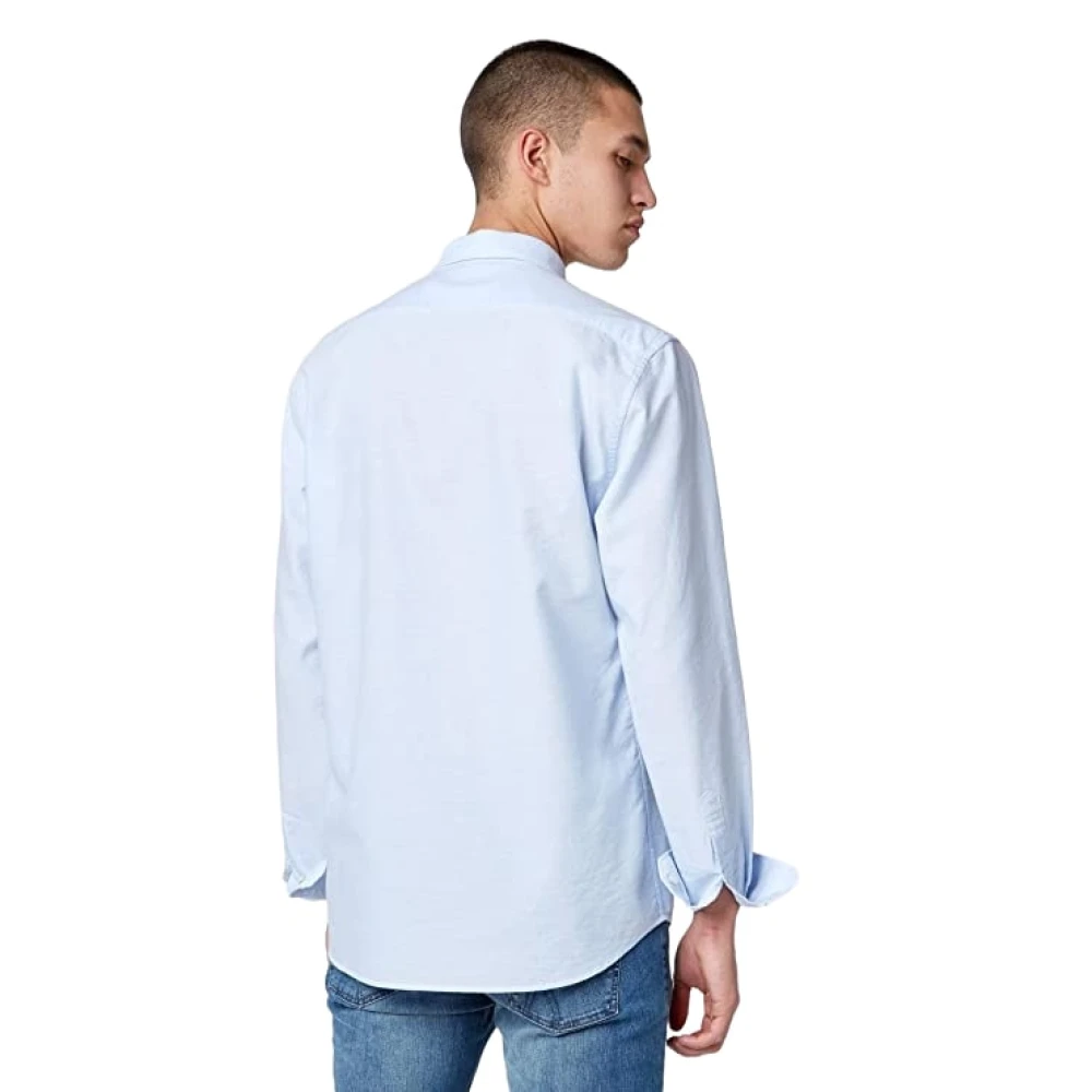 GAS Lange mouwen shirt Blue Heren