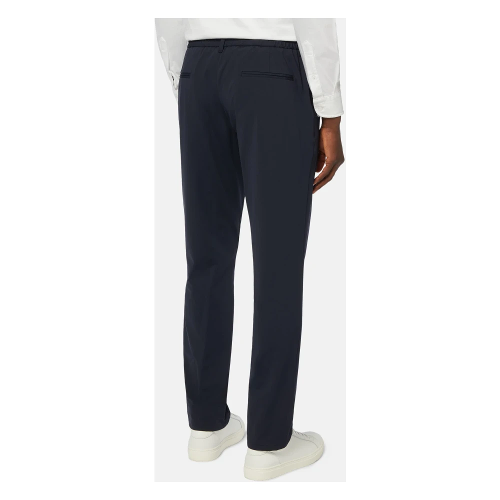 Boggi Milano Btech Stretch Nylon Broek Blue Heren