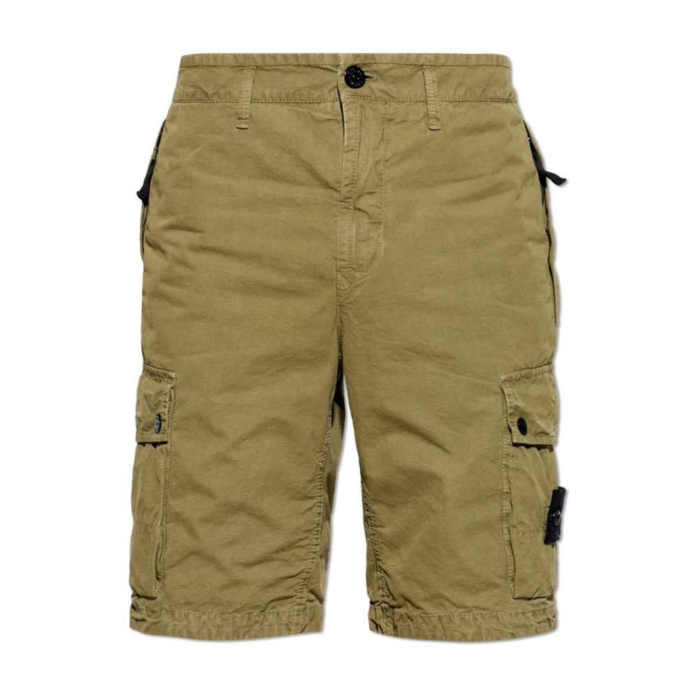 Stone Island Herr Grön Shorts W30, Bomull, Cargo Shorts