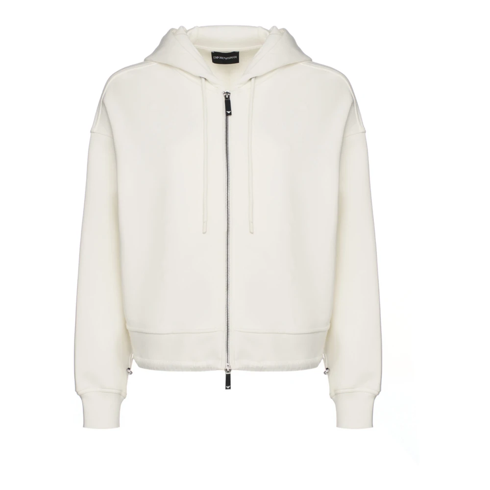 Emporio Armani Damen Weiß Sweatshirts & Hoodies, Lgröße: