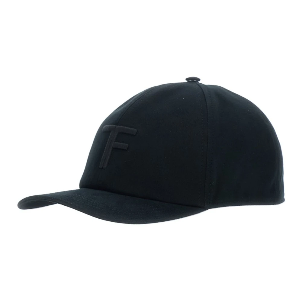 Tom Ford Canvas Cap - Male - Hats & Caps - Black - L - Accessories