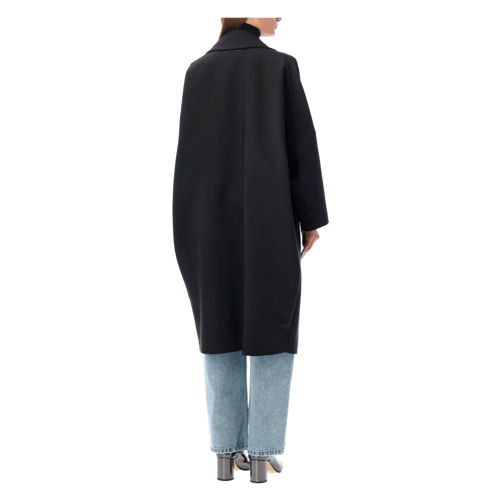 MM6 Maison Margiela Cocoon Jas Black Dames