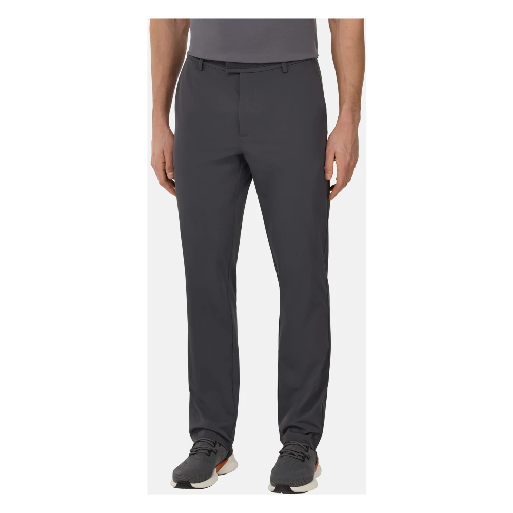 Boggi Milano B-Tech Stretch Nylon Broek Gray Heren
