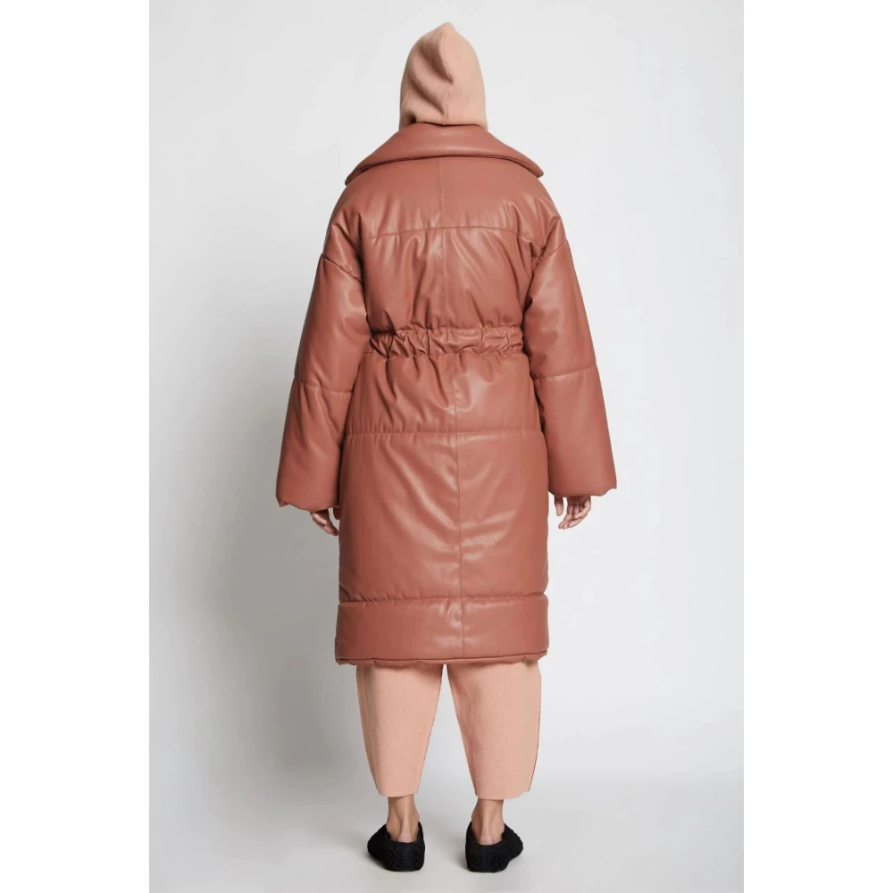 Proenza Schouler Vegan Leren Pufferjas Pink Dames