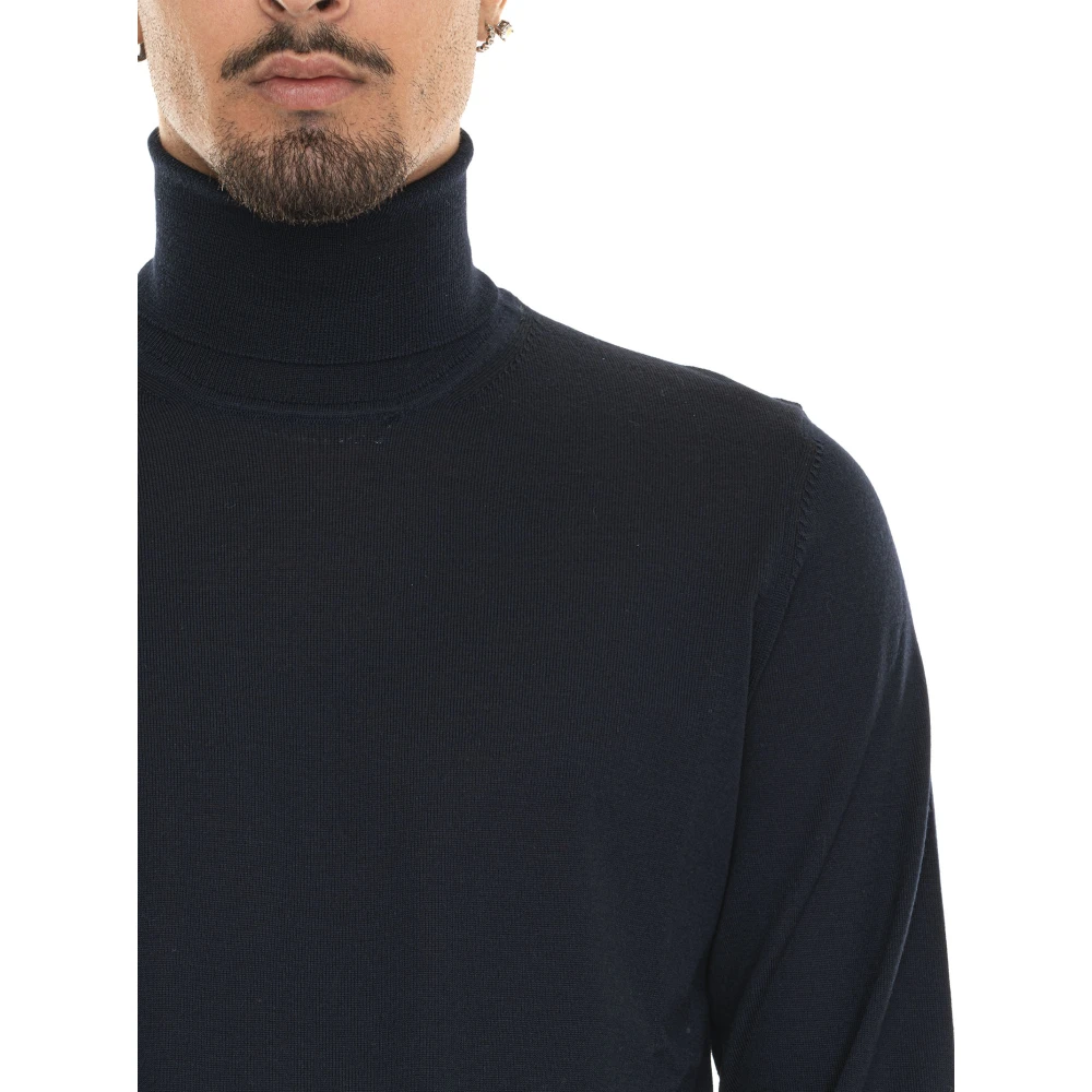 Boss Musso-P Turtleneck Pullover Blue Heren