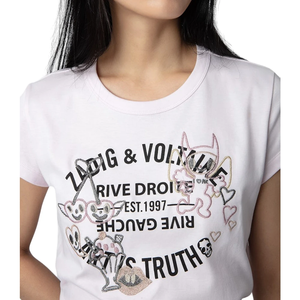Zadig & Voltaire Witte T-shirts en Polos White Dames