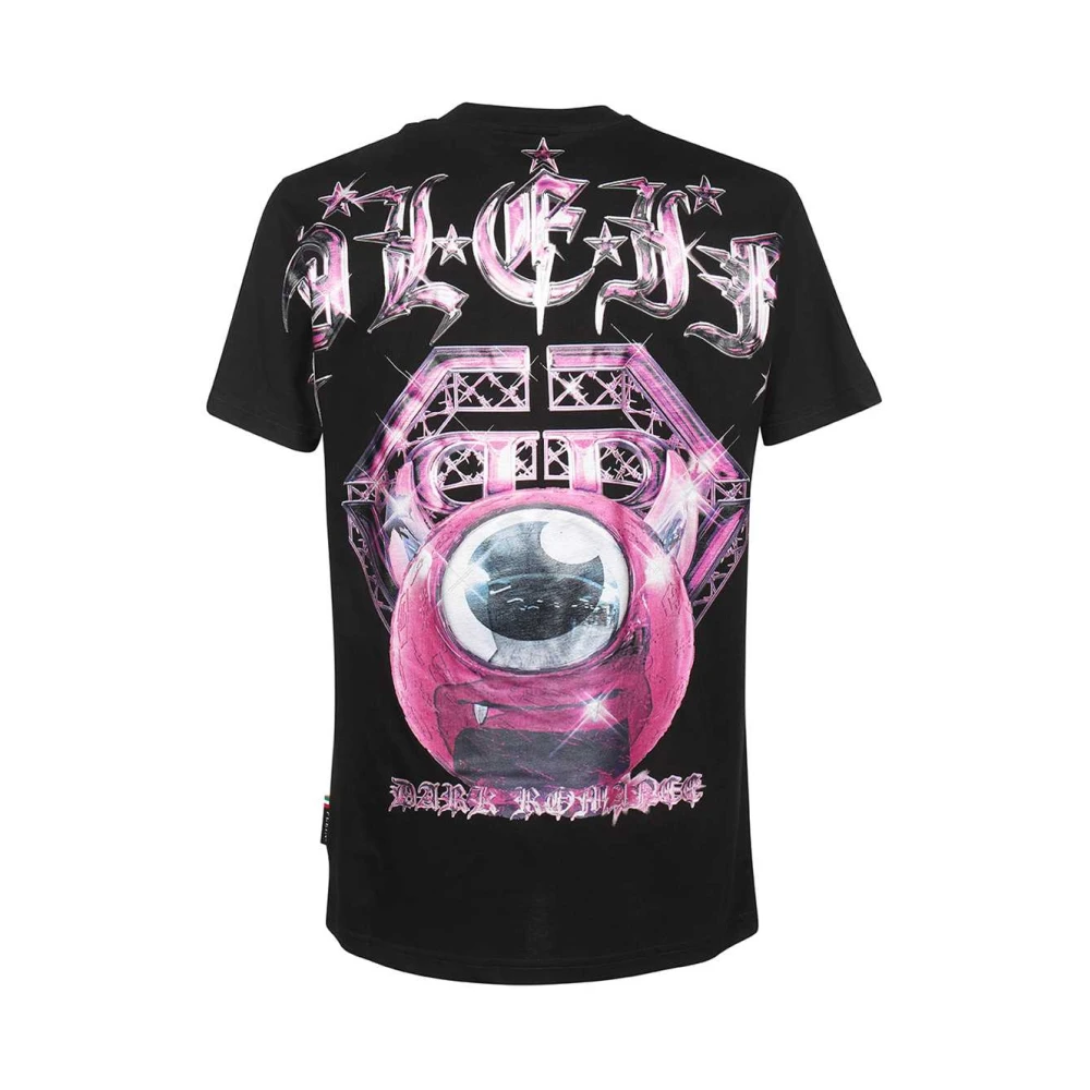 Philipp Plein Logo Print Katoenen T-shirt Black Heren