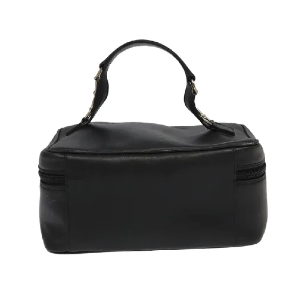Gucci Vintage Pre-owned Leather pouches Black Dames