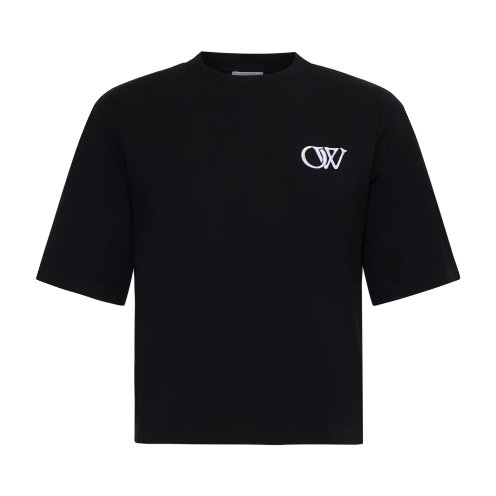Off White Zwarte T-shirts en Polos Black Dames