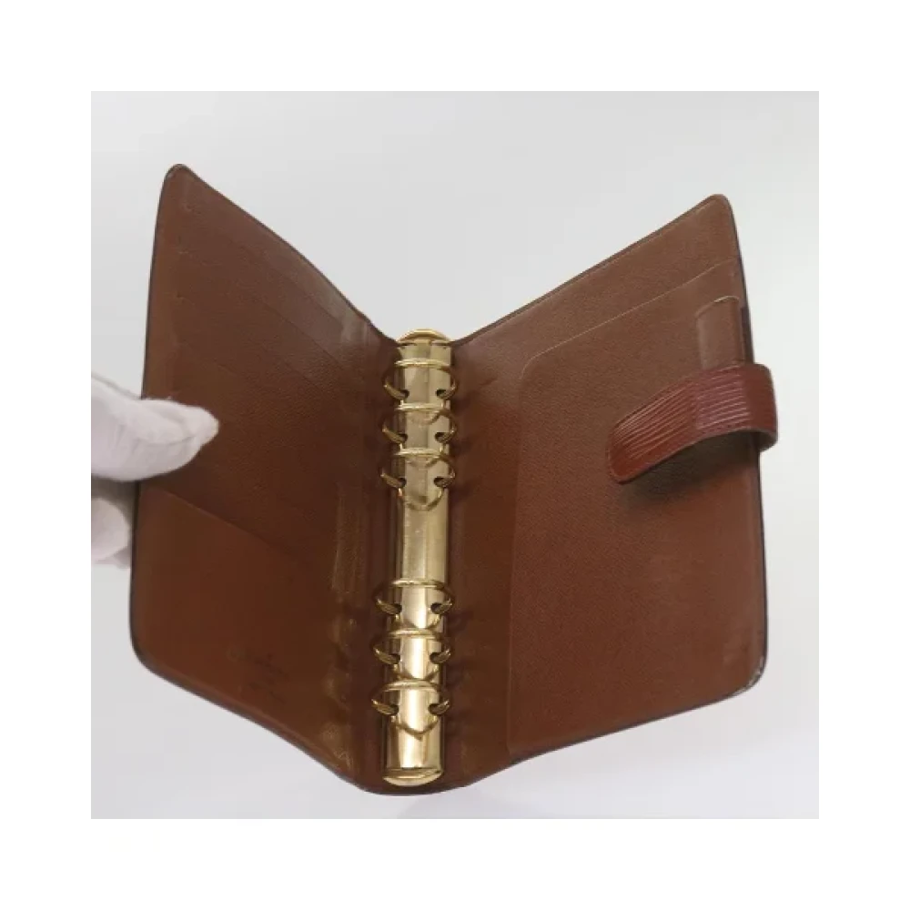 Louis Vuitton Vintage Pre-owned Leather home-office Brown Dames