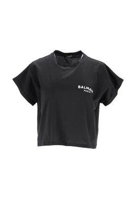 Logo Tee i Svart Bomull