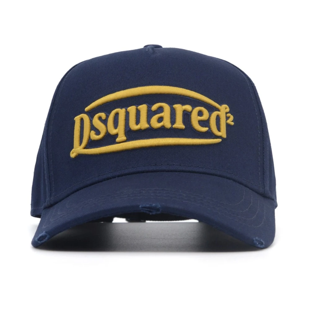 Dsquared2 Canvas Logo Cap in Navy Blue Unisex