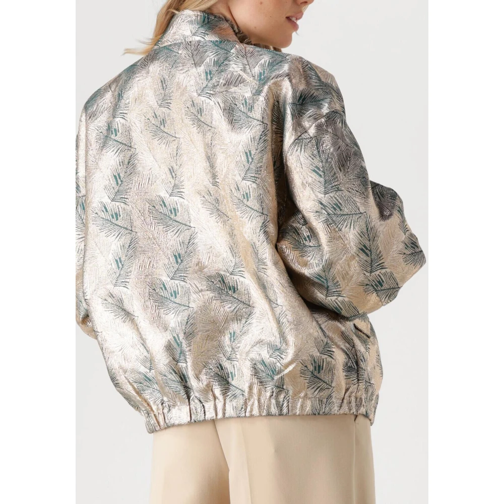 Amaya Amsterdam Gouden Bomberjack voor Vrouwen Multicolor Dames