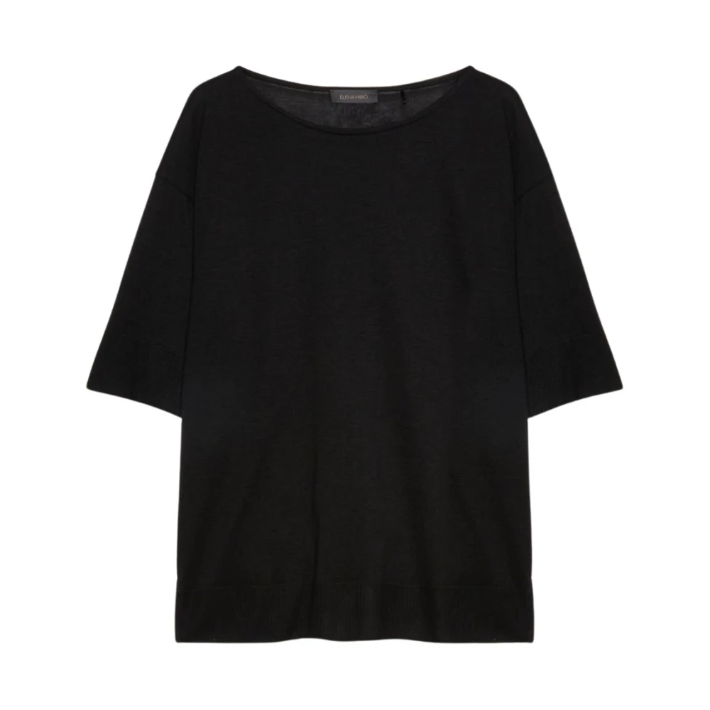 Elena Mirò Stijlvolle T-Shirt voor Vrouwen Black Dames