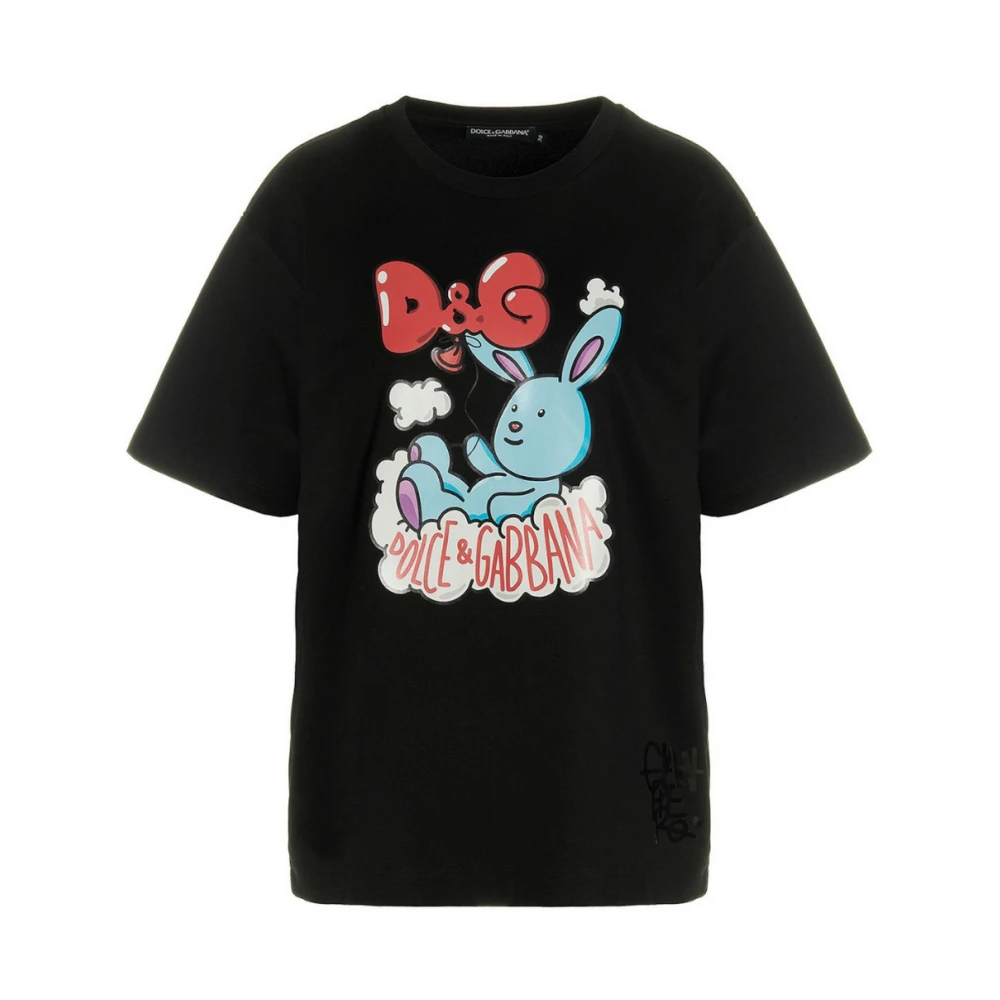 Dolce & Gabbana Zwarte T-shirts en Polos Black Dames