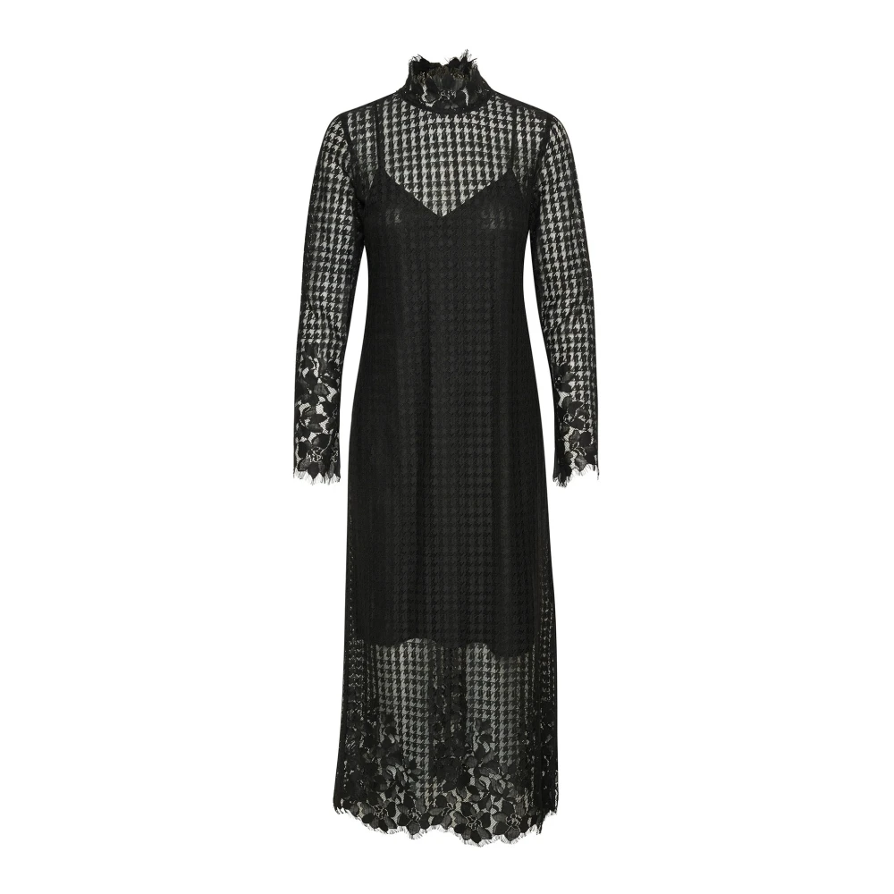 Part Two Zwarte Kant Jurk Maryannepw Stijl Black Dames