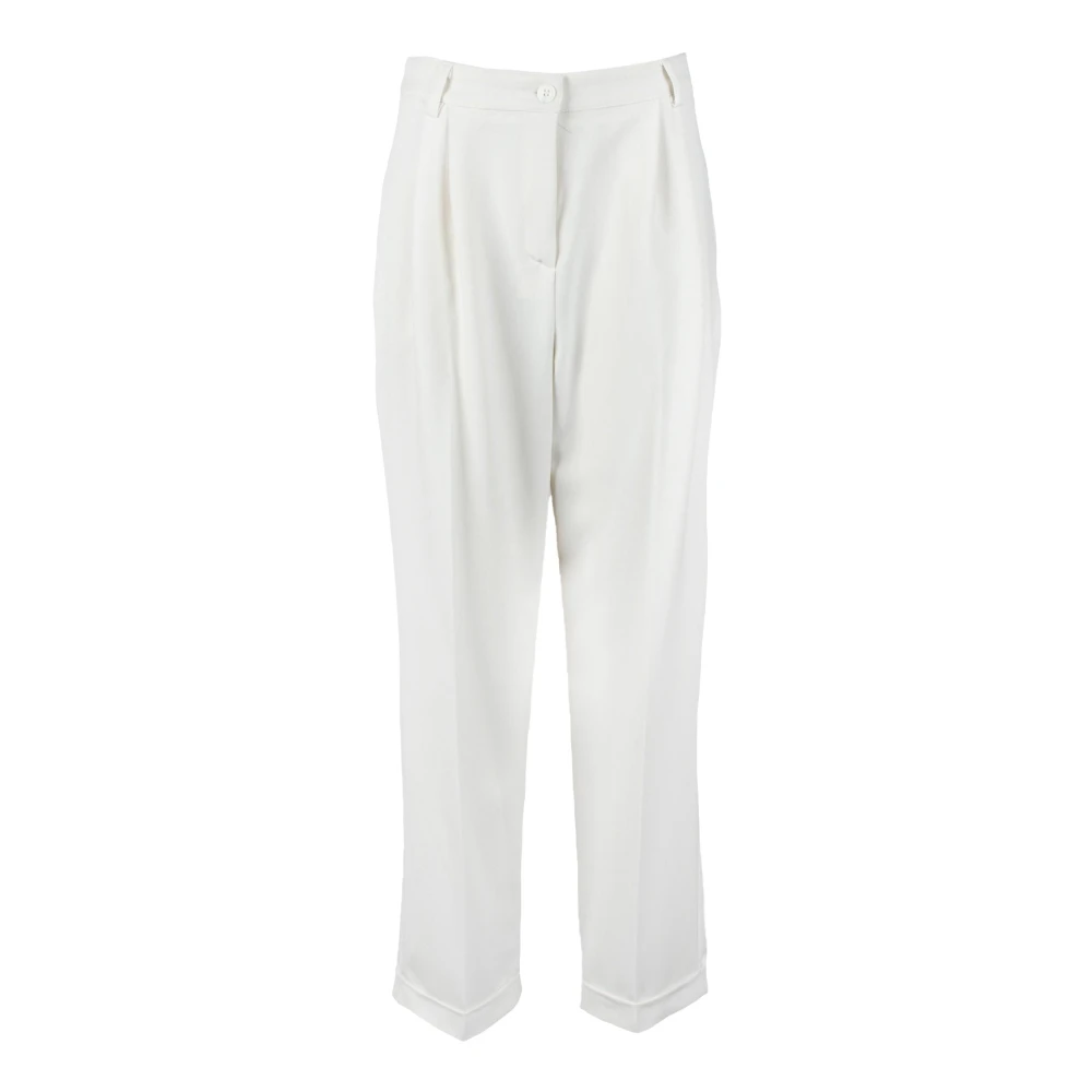 Kaos Elegante Broek met Polyester Mix White Dames
