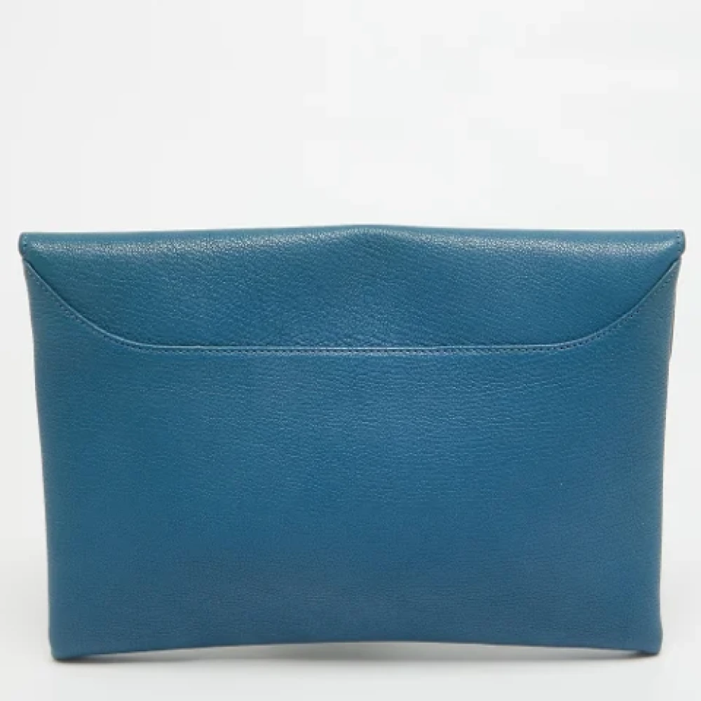 Givenchy Pre-owned Leather clutches Blue Dames
