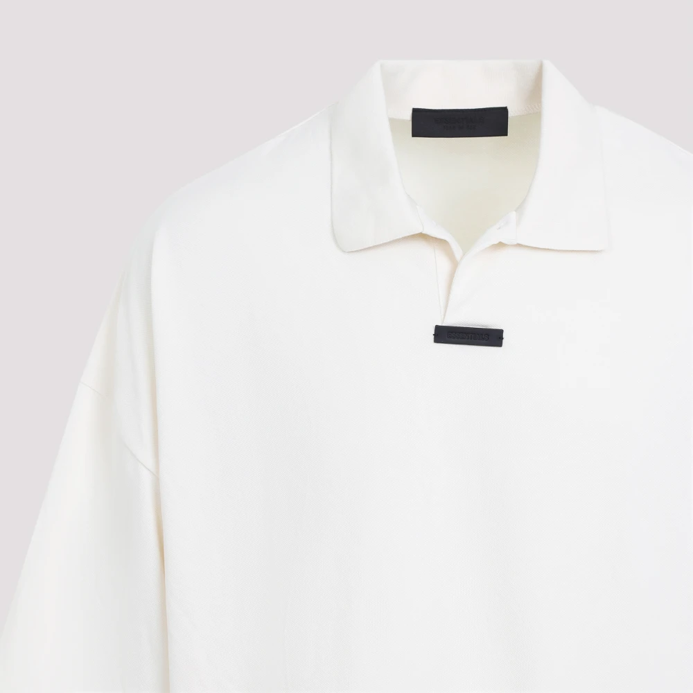 Fear Of God Shell Piquet Polo Shirt White Heren