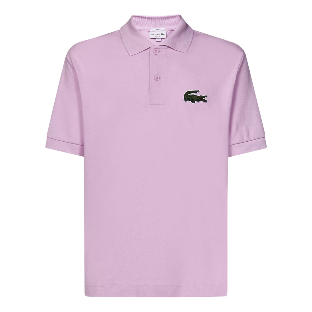 Lacoste Loose fit poloshirt met logopatch