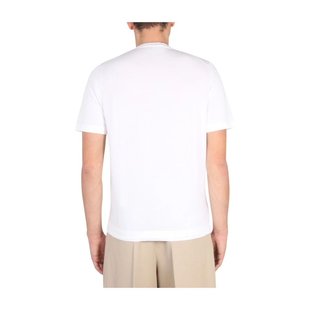 Drumohr Stijlvolle Crewneck T-shirt White Heren