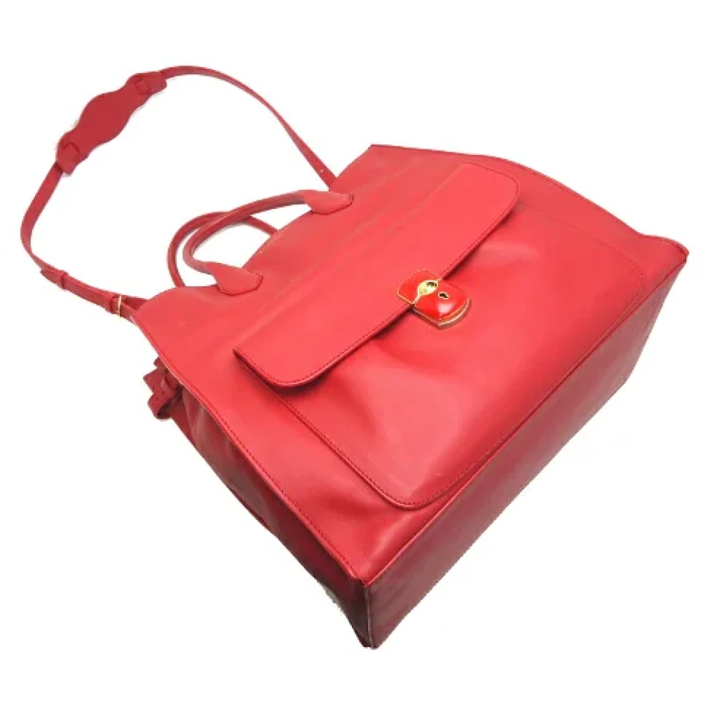 Balenciaga Vintage Pre-owned Leather totes Red Dames