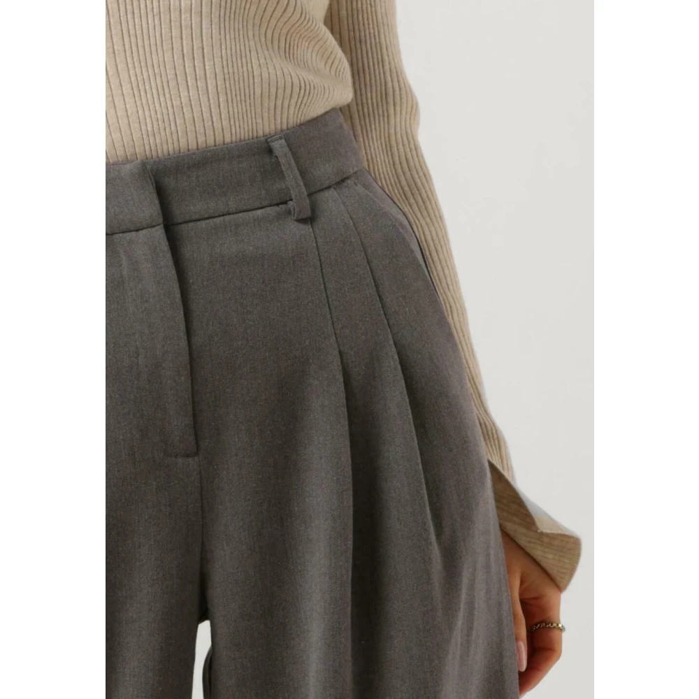 moss copenhagen Wijde Damesbroek Donkergrijs Gray Dames