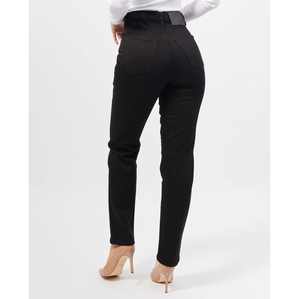 Hugo Boss Zwarte Slim Fit Jeans Black Dames