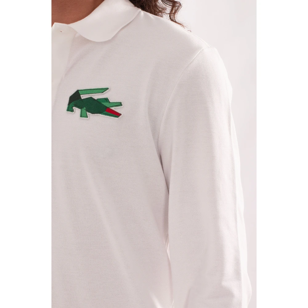 Lacoste Badge Polo Shirt in 70V White Heren