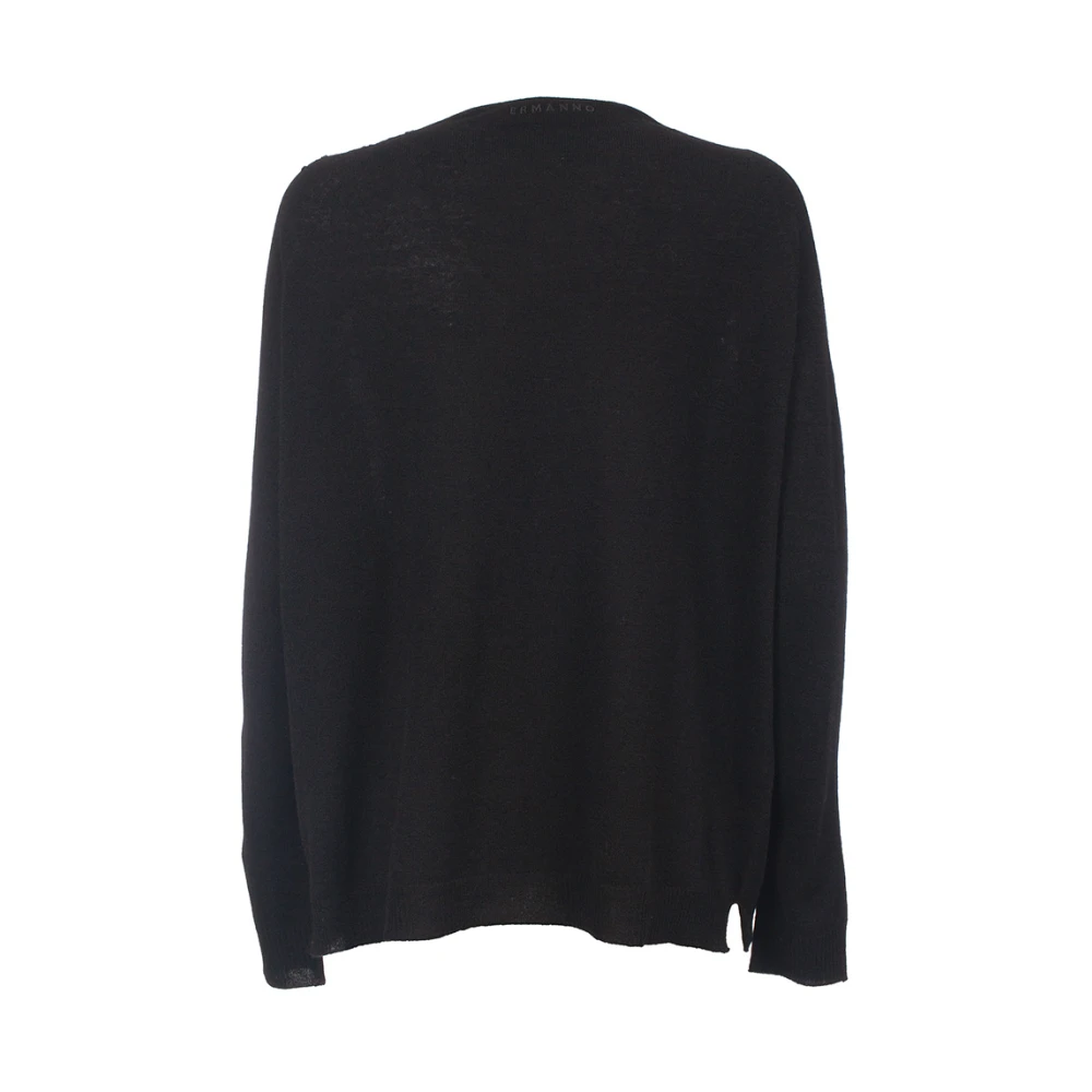 Ermanno Scervino Geborduurde trui met kanten details Black Dames