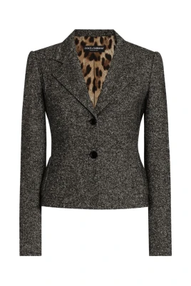 Grå Leopardmönstrad Jacka AW25