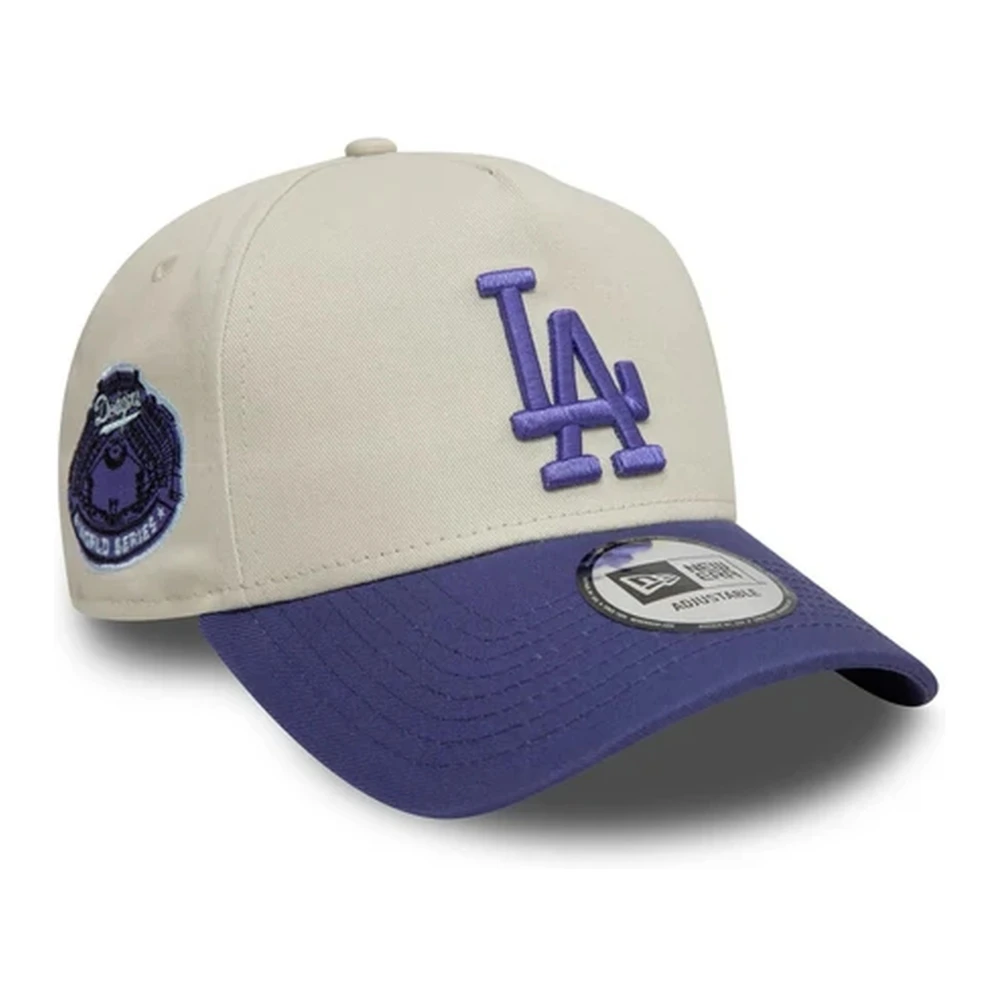 new era Beige Dodgers WS Patch Pet Beige Heren