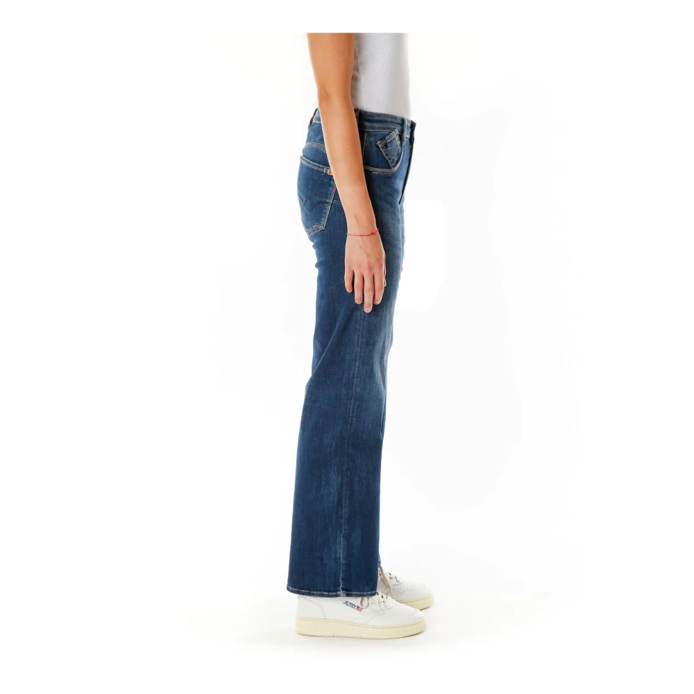 Le Temps Des Cerises Hoge Taille Straight Fit Jeans Blue Dames